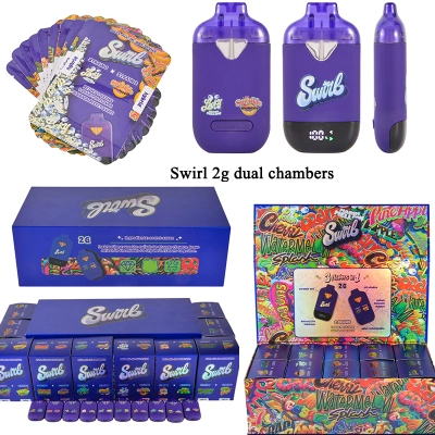 USA stock Swirl 2G 1G+1G Disposables empty vapes 20 flavors wholesale 01