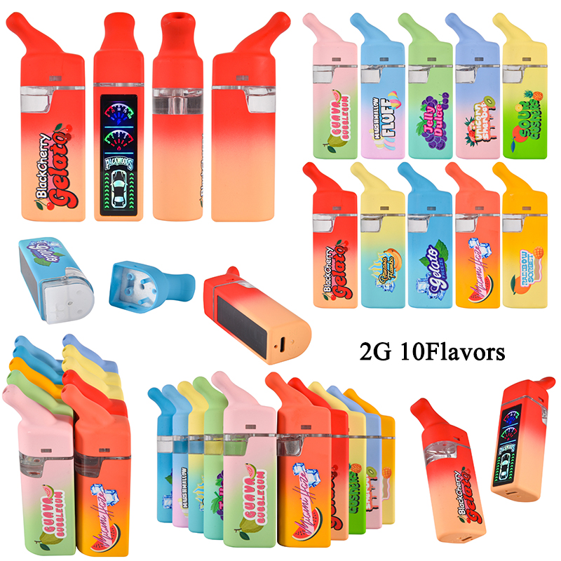 Packwoods 2g disposables vape pen with screen 10 flavors 