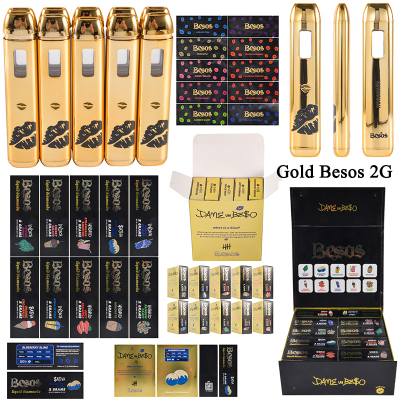 Gold Besos 2g disposable 2ml empty vapes wholesale 10 flavors 01
