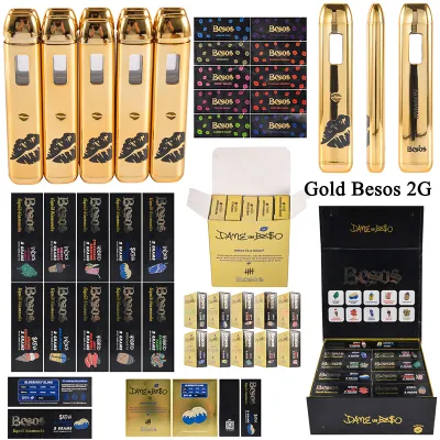 Gold Besos 2g disposable 2ml empty vapes wholesale 10 flavors 01