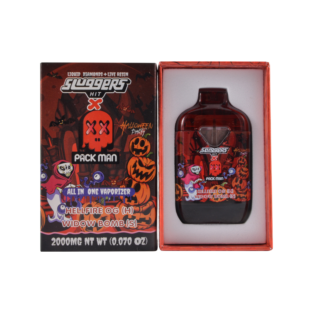 USA stock Halloween edition sluggers 1g+1g dual chambers with screen empty vapes wholesale