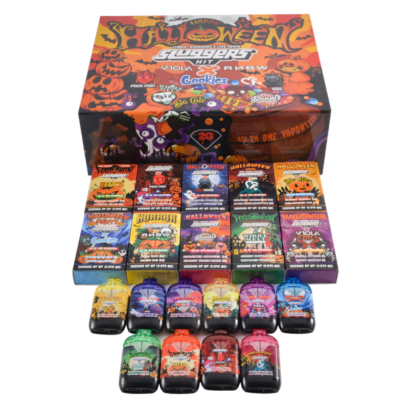 USA stock Halloween edition sluggers 1g+1g dual chambers with screen empty vapes wholesale