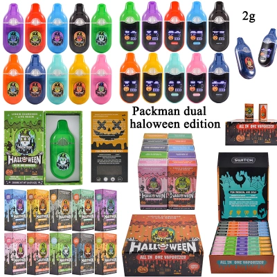 Halloween edition packman dual 2g disposable 2ml empty vapes 20 flavors wholesale 01