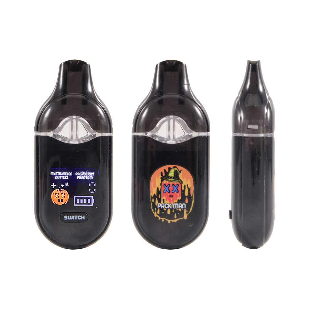 USA Halloween style packman 2g disposables dual chambers 1ml+1ml empty vapes wholesale
