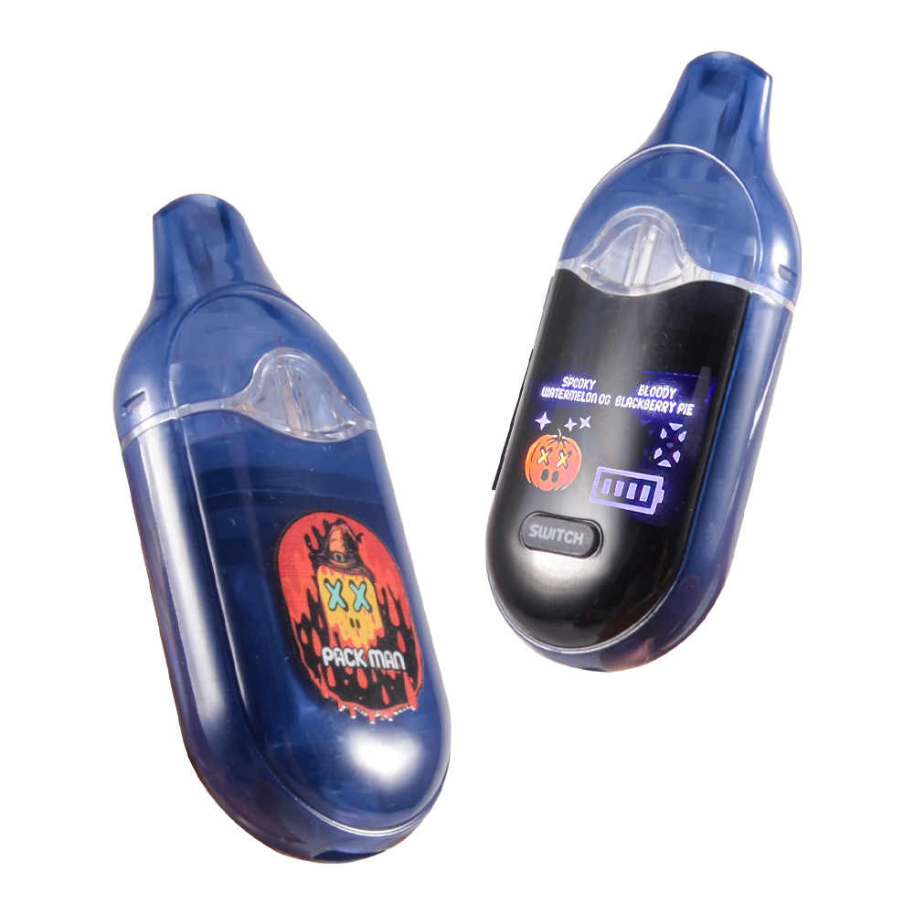 USA Halloween style packman 2g disposables dual chambers 1ml+1ml empty vapes wholesale