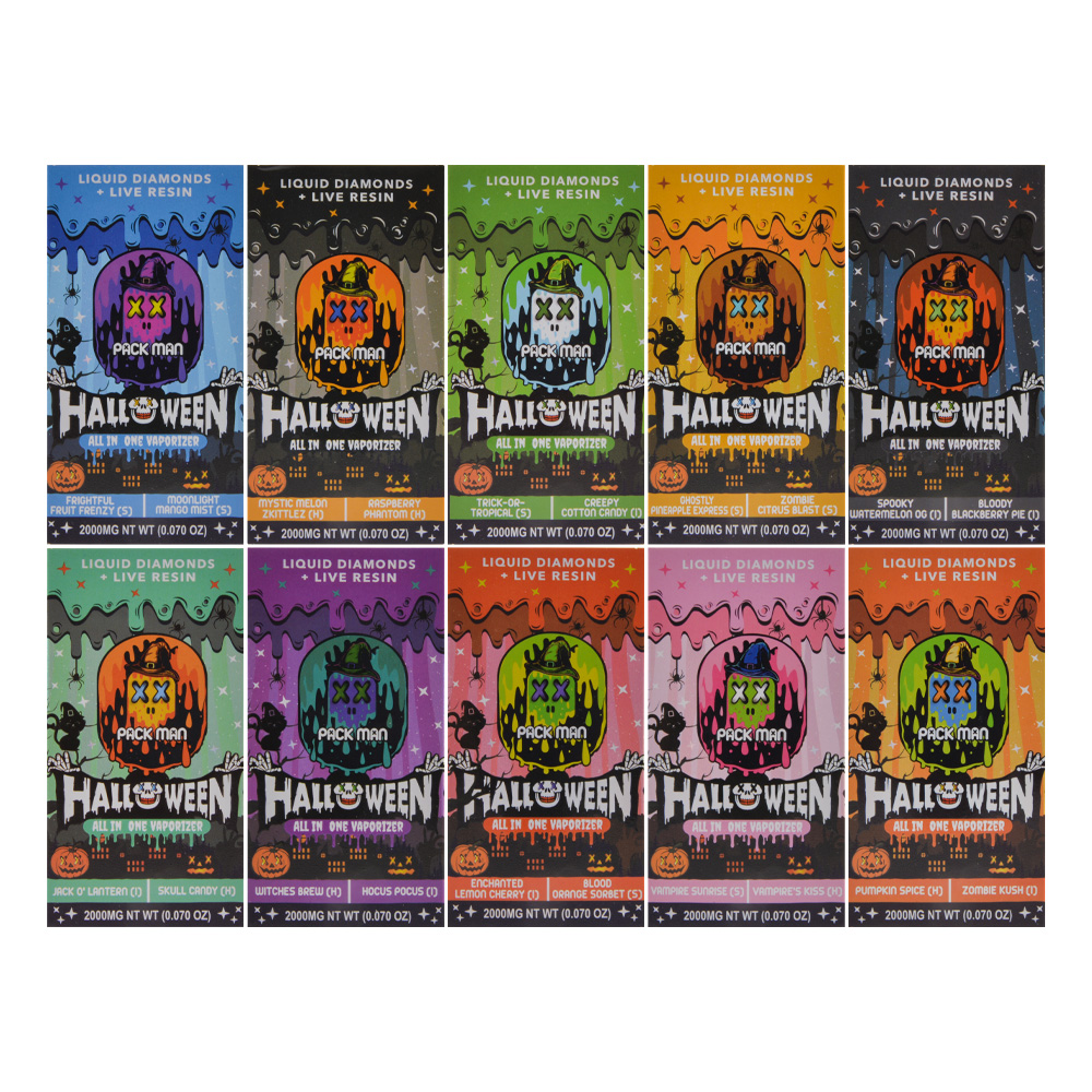 USA Halloween style packman 2g disposables dual chambers 1ml+1ml empty vapes wholesale