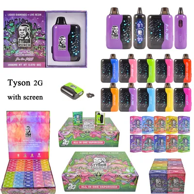 USA stock Tyson 2g with Starry Sky Screen empty vapes wholesale 10 flavors 01
