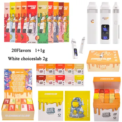 White choiceslab 2g 1g+1g disposable empty vapes wholesale 20 flavors  01