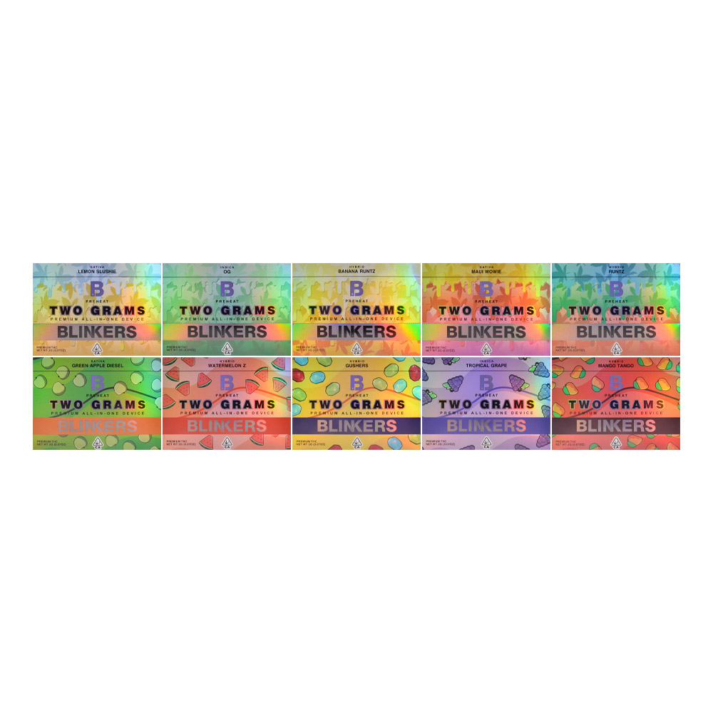 USA blinkers 2g diposable 2ml empty vaps wholesale 10 flavors 500pcs/case