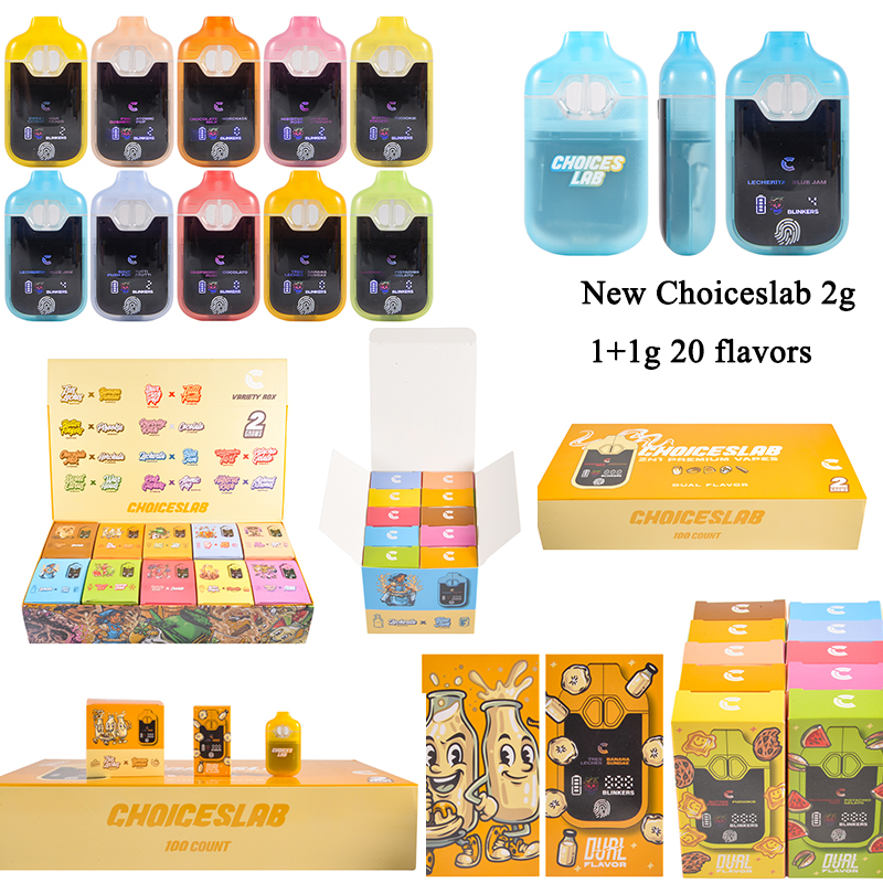 USA Fingerprint choiceslab 1G+1G dual flavors empty pod wholesale