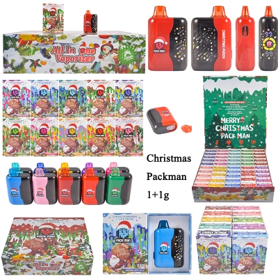 Christmas Packman 2g disposable dual empty vapes 20 Flavors With Starry Sky Screen 01