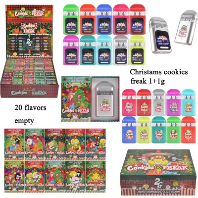 XMAS style cookies freak 1g+1g disposables 2ml empty vapes wholesale 20 flavors 01