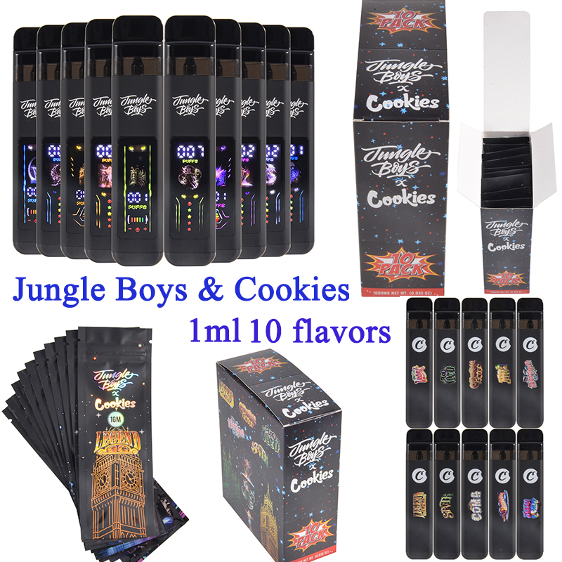 Jungle Boys & Cookies 1ml empty vapes 10 flavors wholesale 
