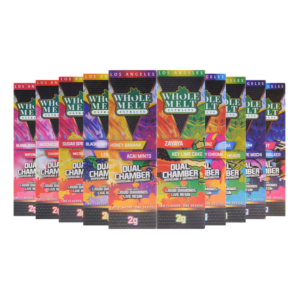 USA Whole melt v7 disposables 2g dual chambers 1+1g empty vapes wholesale
