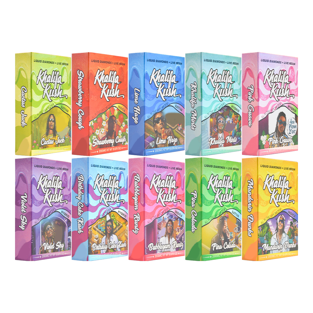 Khalifa kush Disposables 2g empty vapes wholesale 2ml emmpty vapes 10 flavors
