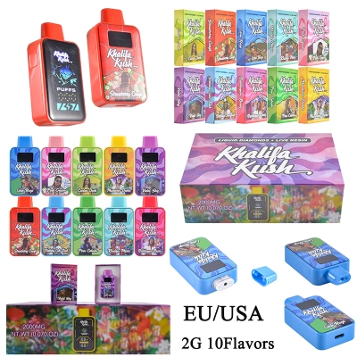 USA Khalifa kush 2ml empty vapes wholesale 10 flavors 01