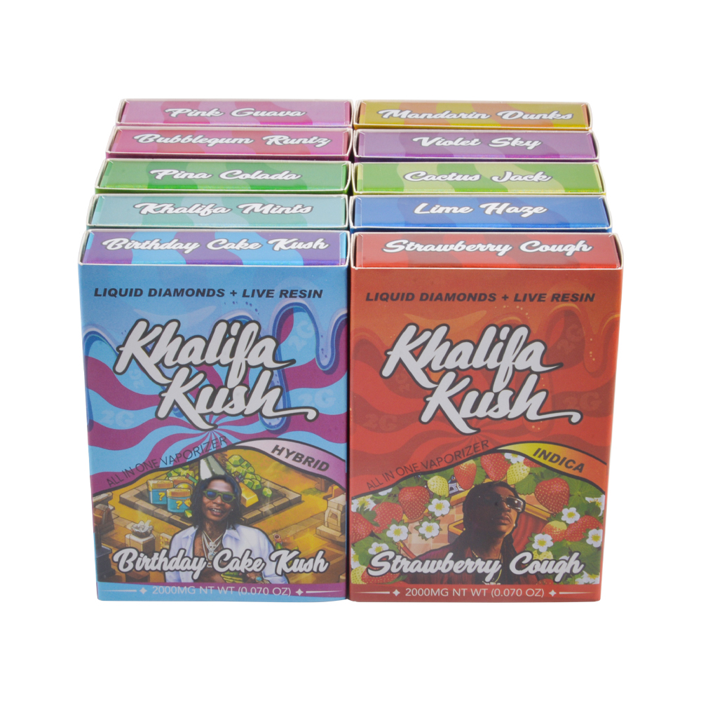 USA Khalifa kush 2ml empty vapes wholesale 10 flavors