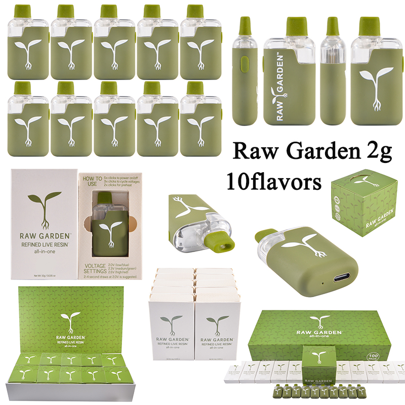 Raw garden disposables 2g empty vapes wholesale 10 flavors