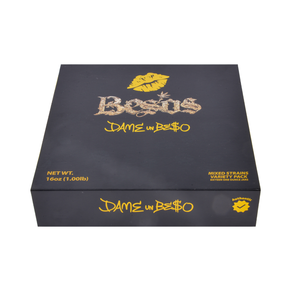 Besos JARS 16oz with black box 16 flavors 6pcs/box empty jars wholesale