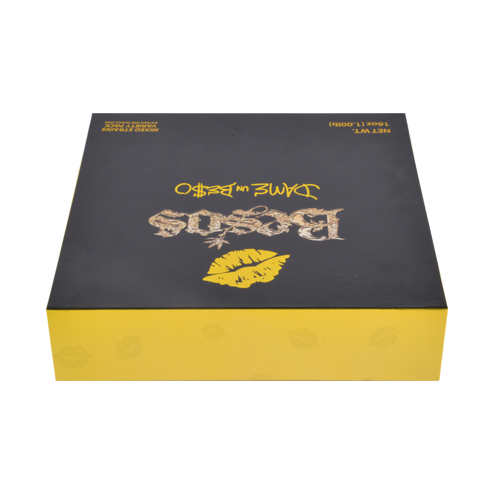 Besos JARS 16oz with black box 16 flavors 6pcs/box empty jars wholesale