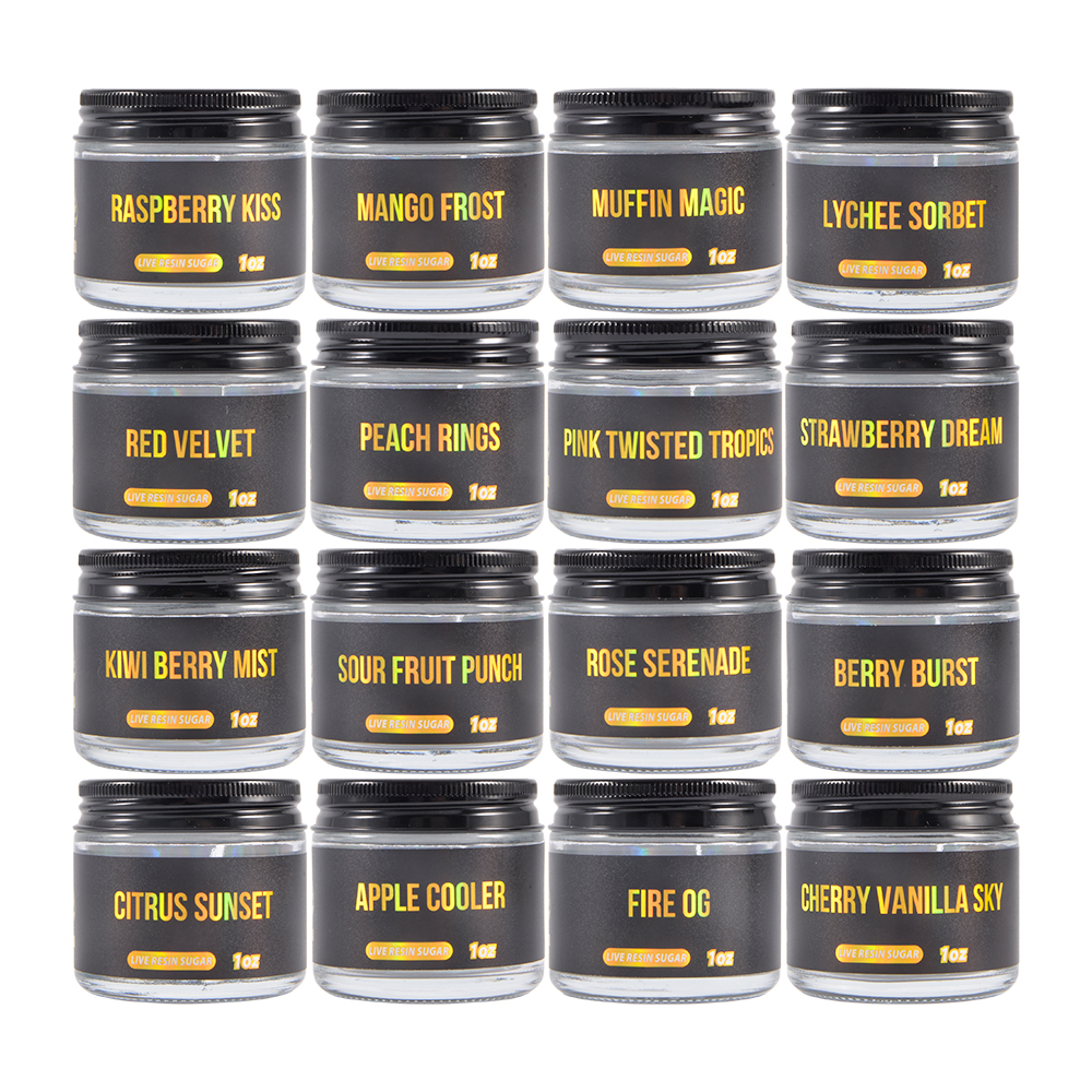 USA ultra premium Black ace live resin 16OZ jars 16 flavors wholesale 
