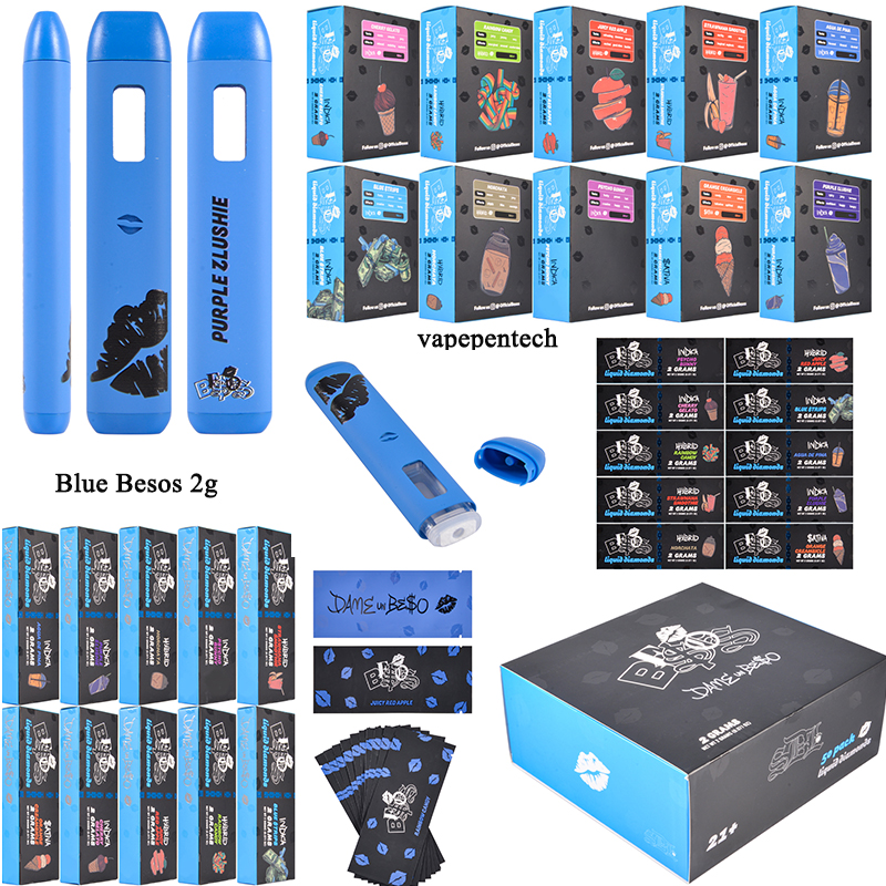 USA Blue Besos disposables 2g empty vapes 2ml wholesale 500pcs moq
