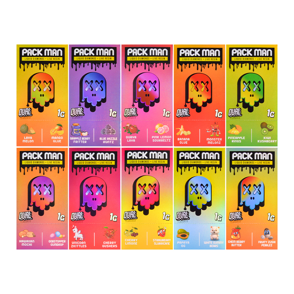 Packman 0.5ml +0.5ml dual falvors 1ml vapes wholesale