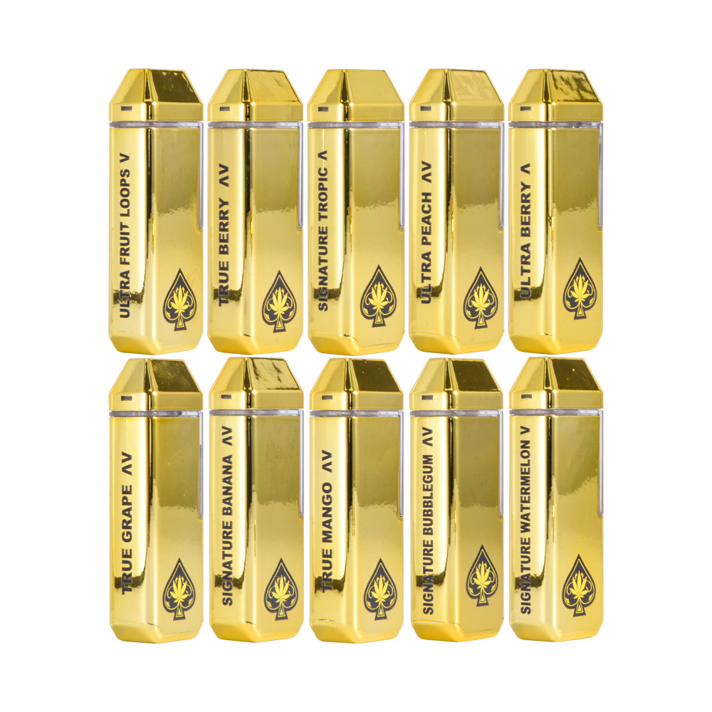 Gold Edition Ace Ultra 2g disposable 10 flavors 2ml empty vapes wholesale