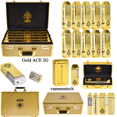 Gold Edition Ace Ultra 2g disposable 10 flavors 2ml empty vapes wholesale 01
