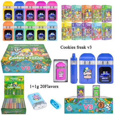 Cookies & The Freak Brothers V3 2g disposables 2ml empty new vapes wholesale  01