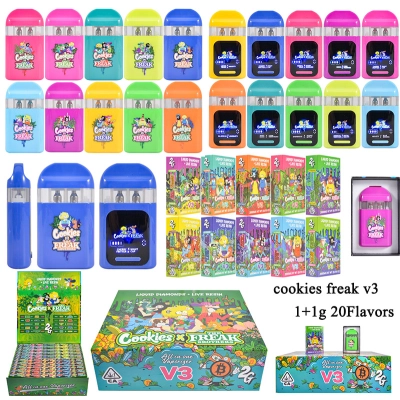USA cookies freak v3 2G disposables 20 flavors dual chambers empty vapes wholesale  01