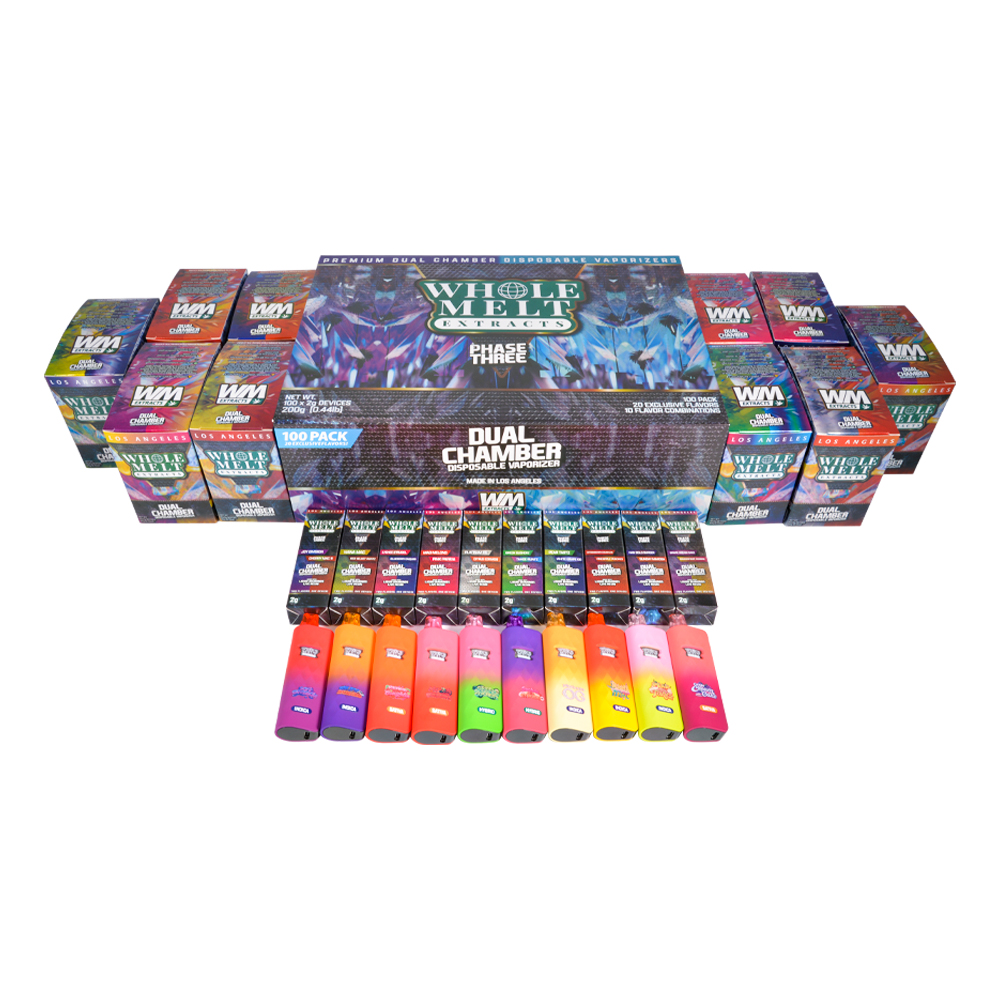 Whole melt V8 phase three 2g disposable empty vapes 2ml 20 flavors wholesale