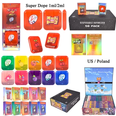 Super Dope 1g disposable vape pen 1ml empty vapes 10 flavors wholesale 01
