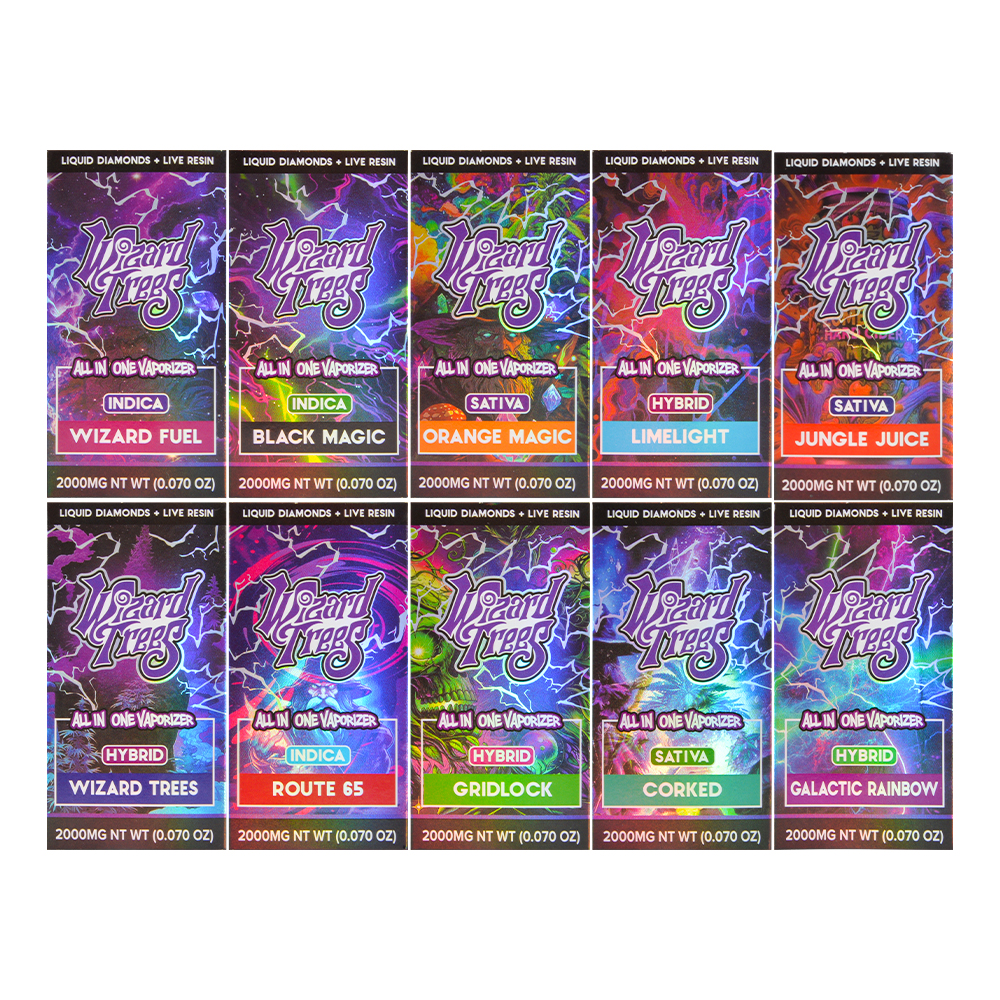 Poland Wizard Trees Disposables 2g vape pen 2ml empty vapes 10 flavors 500pcs/case