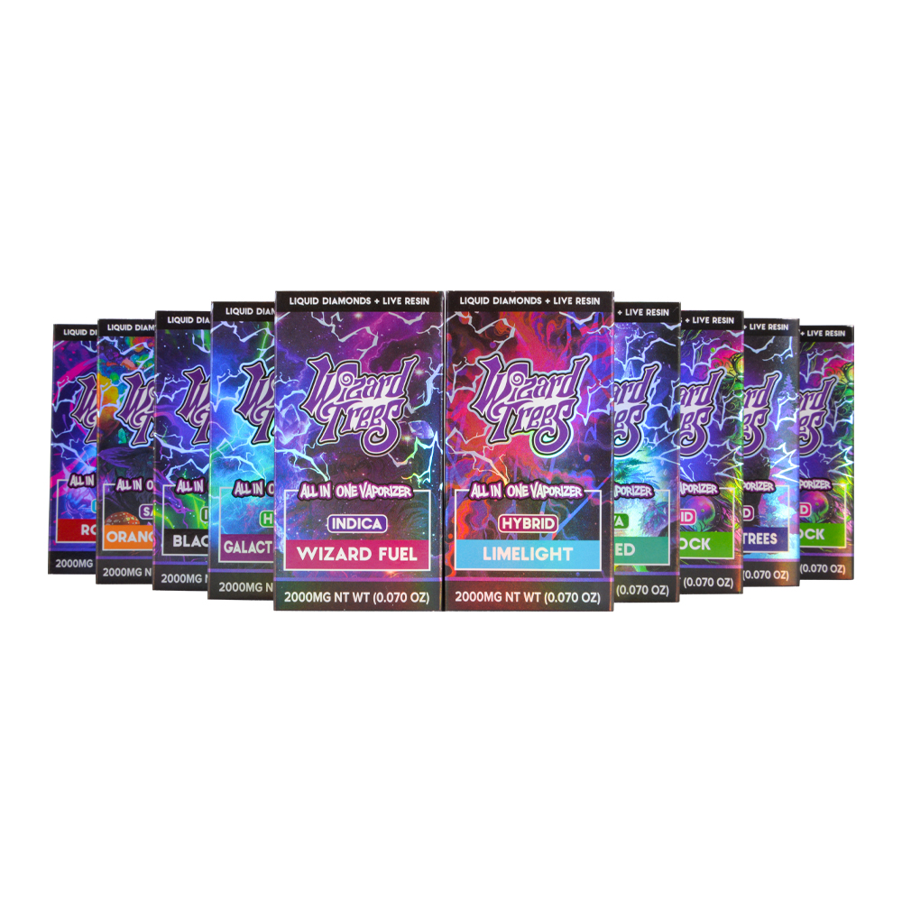 USA Wizard Trees vape 2ml 2g disposable vape pen empty vapes 500pcs/case 10 flavors