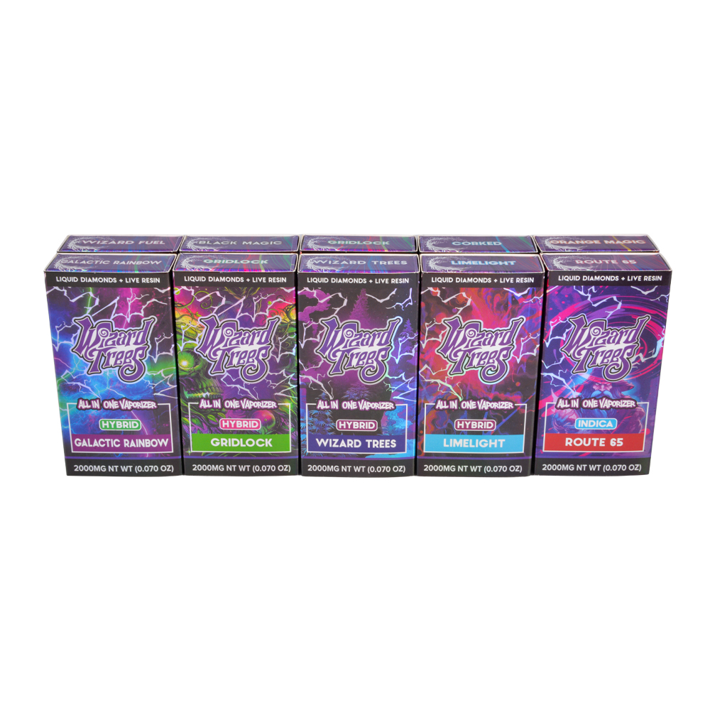 USA Wizard Trees vape 2ml 2g disposable vape pen empty vapes 500pcs/case 10 flavors