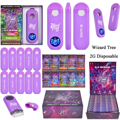 Wizard Trees Disposable 2g vape pen empty vapes wholesale 2ml 10 flavors  01