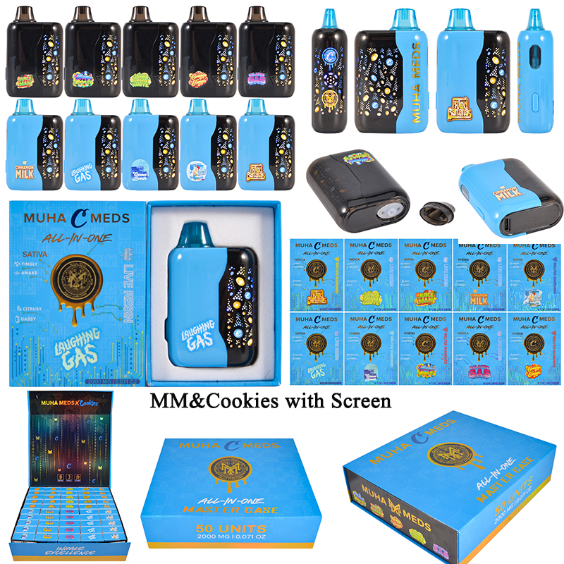 Muha & Cookies Disposables 2g with screen | high quality empty vapes wholesale