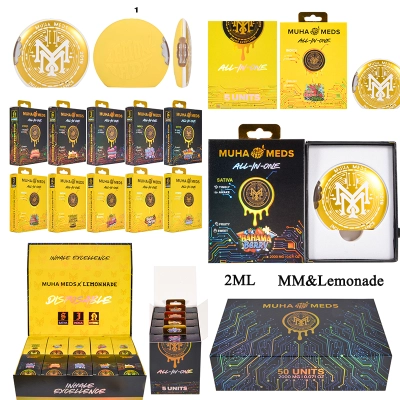 USA Muha Meds & Lemonade 2g disposable circle edition 2ml empty vapes wholesale 01