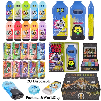 Packman & Football 2g Disposables vape pen switch 2ml | empty vapes wholesale 01