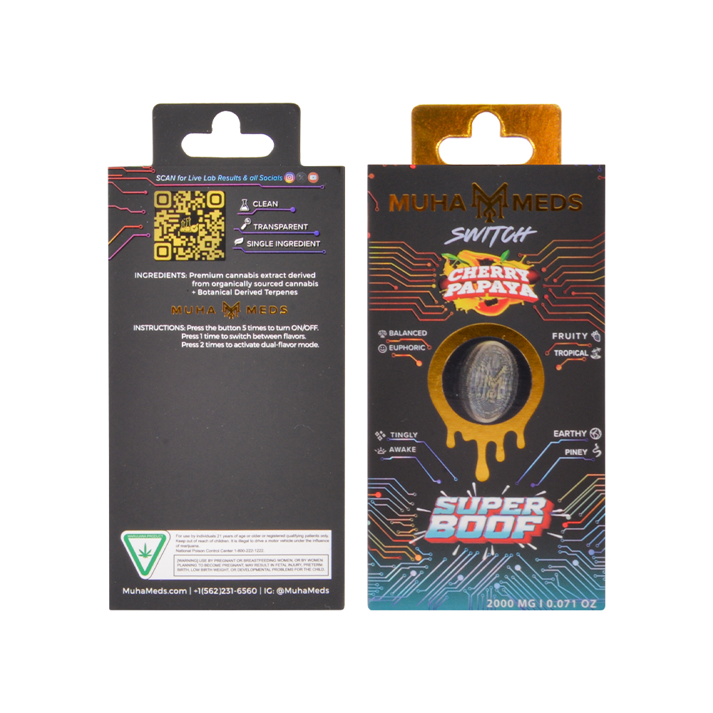 Muha Med x Blinkers 2g disposable 2ml switch chamber empty vapes 