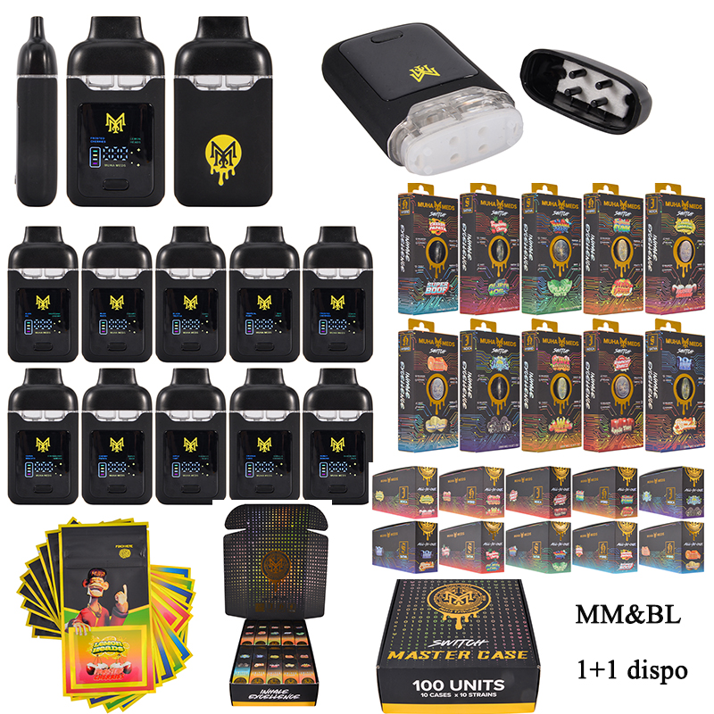 Muha Med x Blinkers 2g disposable 2ml switch chamber empty vapes 