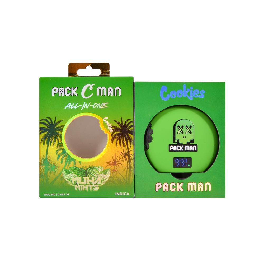 Czech Packman x cookies 1ml empty vapes circle edition 1g disposable 10 flavors 200/case