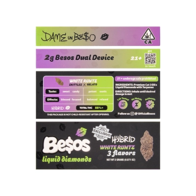 USA BESOS 2G Disposables with screen 2ml empty vapes wholesale 500/case 02