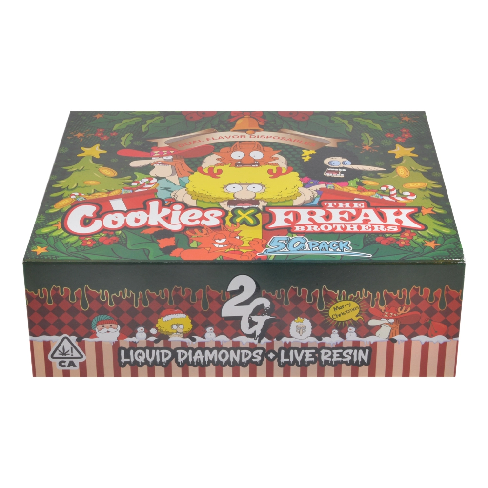 Cookies Freak 1+1 g Christmas Edition: How to Evaluate This Collab Disposable for Your Adult Shelf