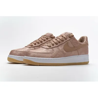 PKGoden Air Force 1 Low Clot Rose Gold Silk  01