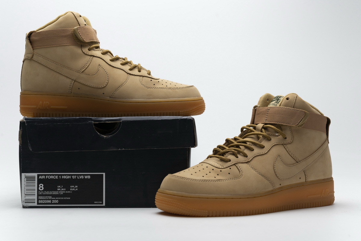 PK GOD Air Force 1 High Flax (2017)