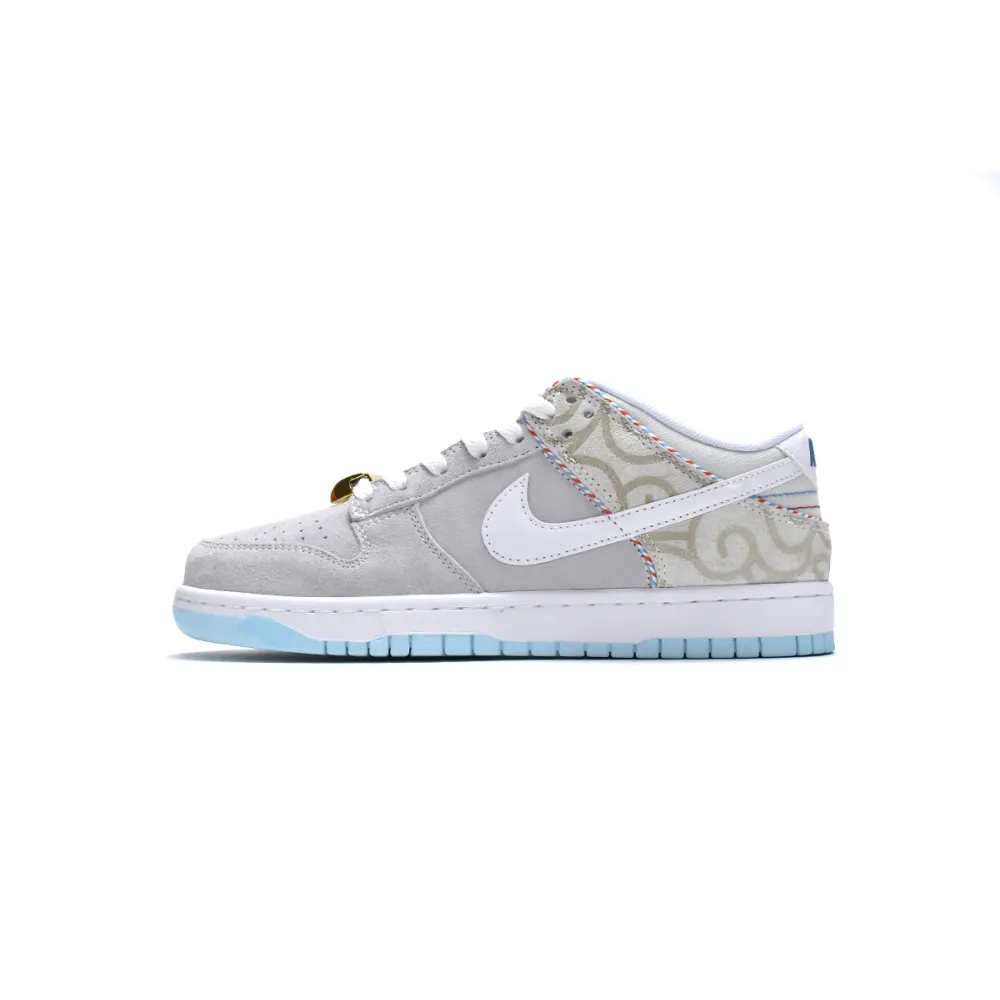 shop cool kicks | GET Dunk Low Barbershop Grey , DH7614-500