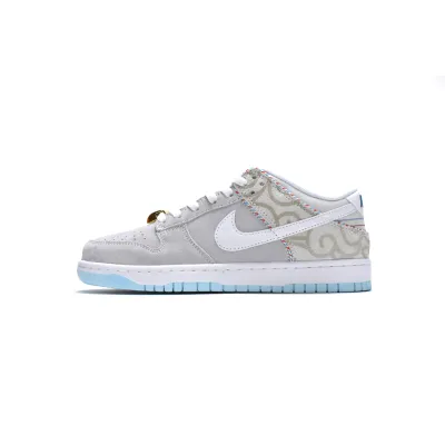 shop cool kicks | GET Dunk Low Barbershop Grey , DH7614-500 01