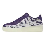 shop cool kicks | GET Air Force 1 Low '07 QS Purple Skeleton Halloween,  BQ7541-100